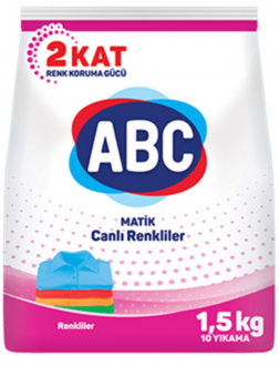 ABC Matik Canlı Renkliler Toz Çamaşır Deterjanı 1.5 kg Deterjan kullananlar yorumlar